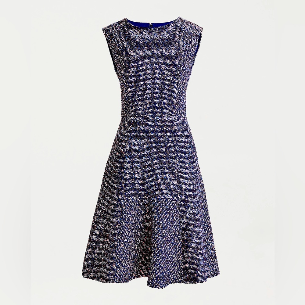 J. Crew A-line dress in confetti tweed NWT SZ 16